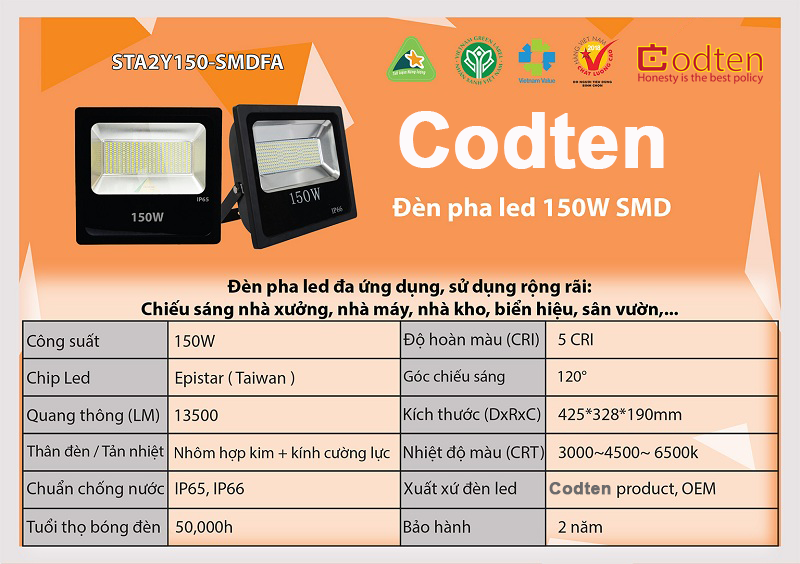 đèn pha led 150W