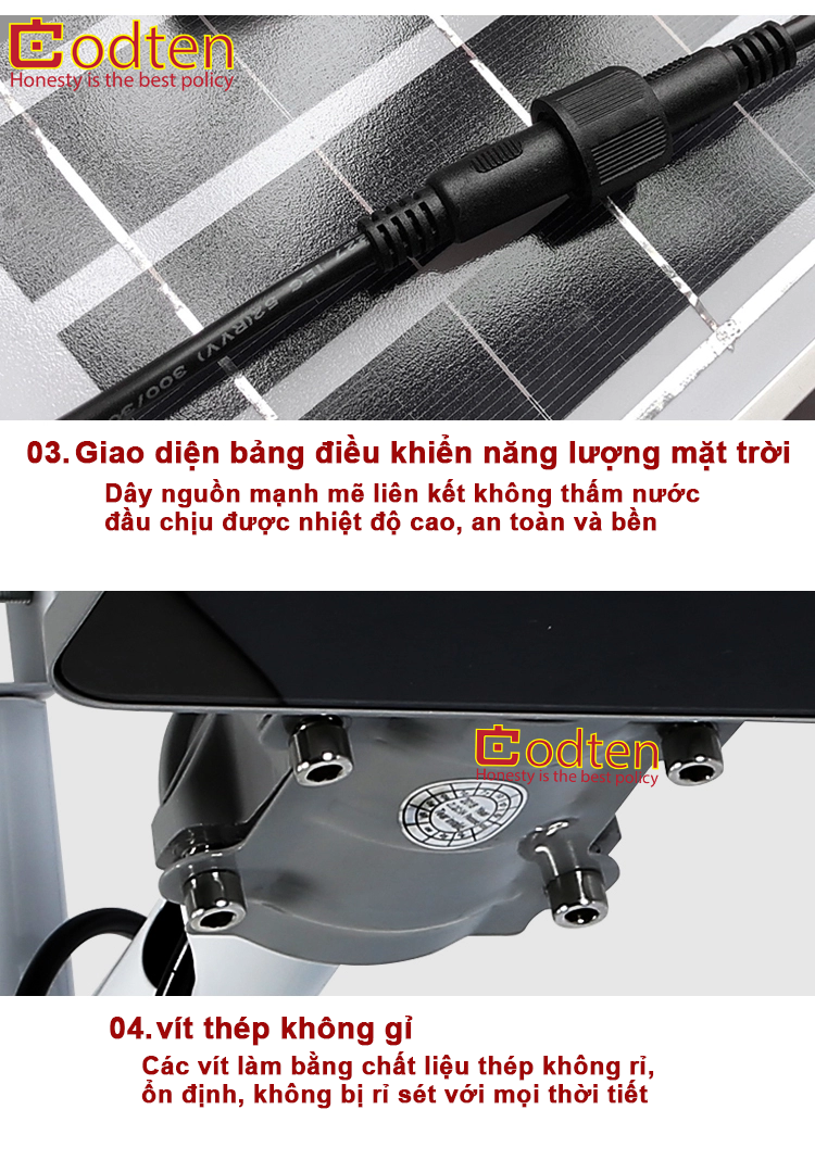 Đèn chiếu sáng năng lượng mặt trời 150W